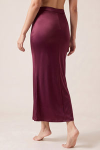 Zivame Shimmer Stretchy Saree Underskirt - Dark Purple — thumbnail 3